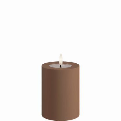 Led-kynttilä ulkokäyttöön Toffee (Caramel) halk. 7,5 cm