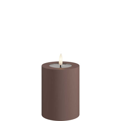 Led-kynttilä ulkokäyttöön Ruskea (Mocca) halk. 7,5 cm