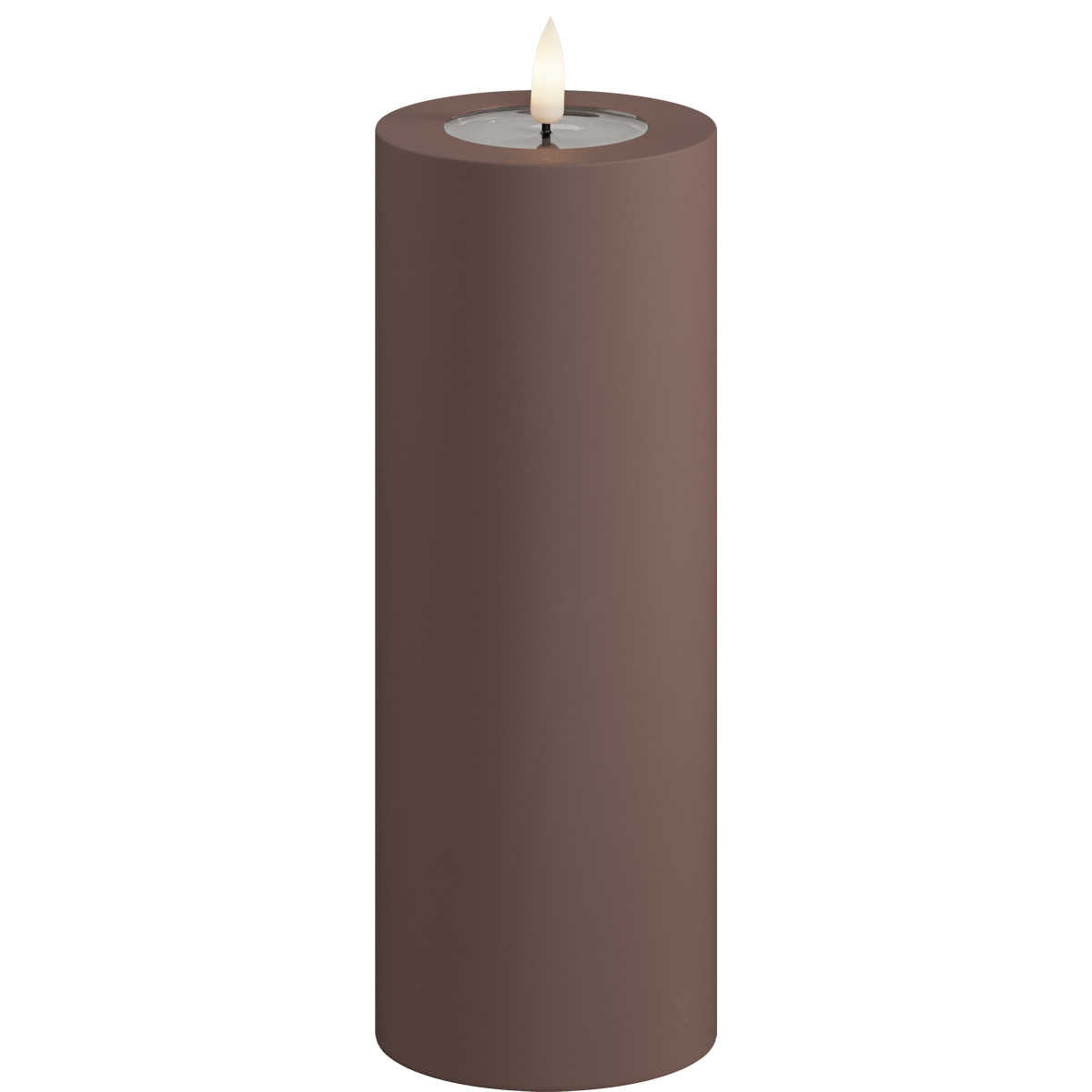 Led-kynttilä ulkokäyttöön Ruskea (Mocca) halk. 7,5 cm