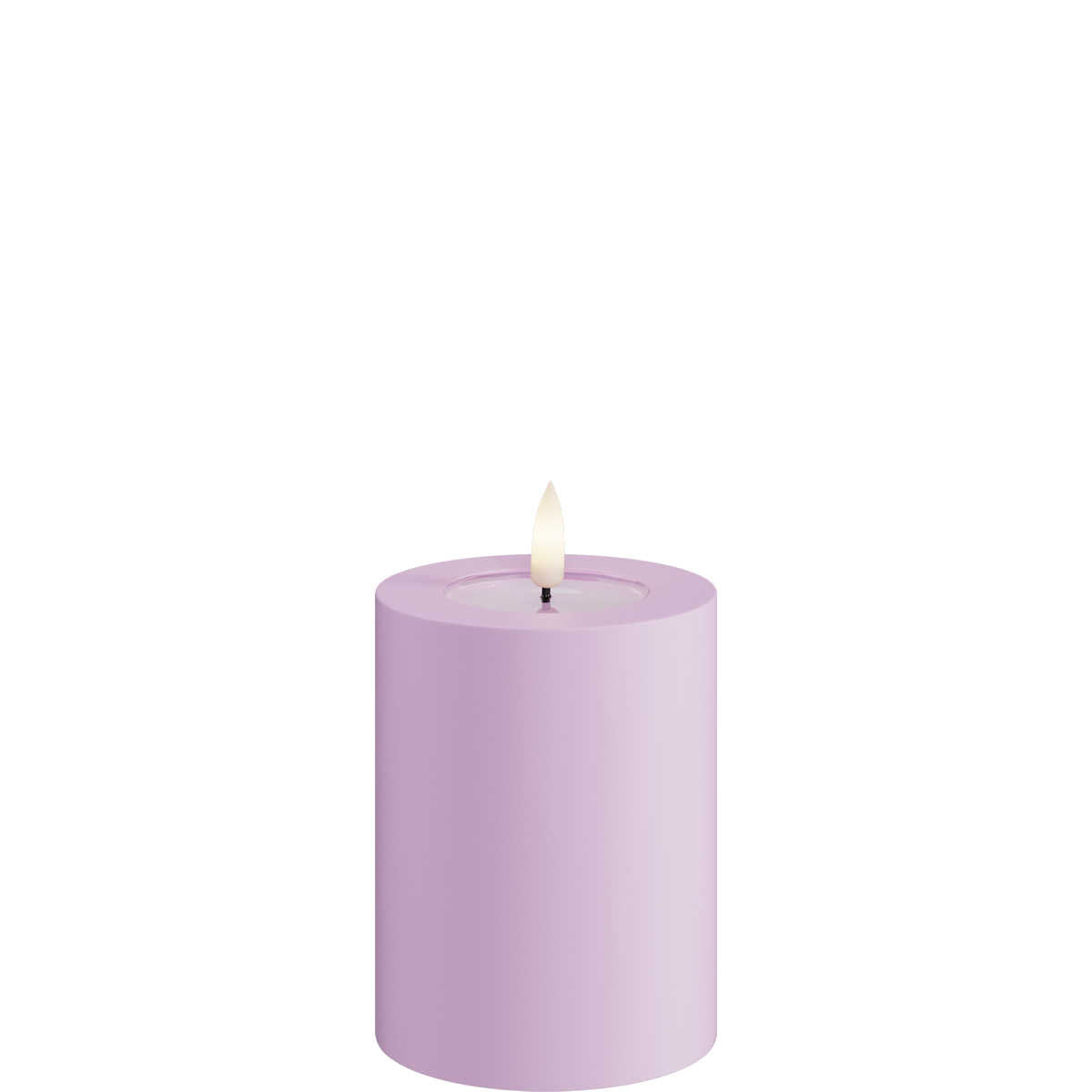 Led-kynttilä ulkokäyttöön Vaalea violetti (Lavendel) halk. 7,5 cm