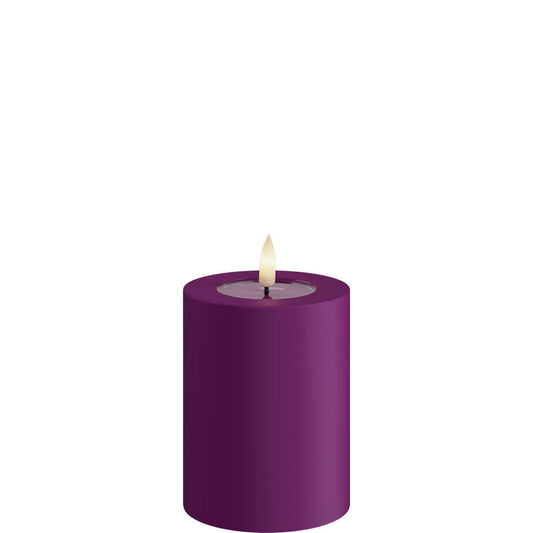 Led-kynttilä ulkokäyttöön Violetti (Violet) halk. 7,5 cm