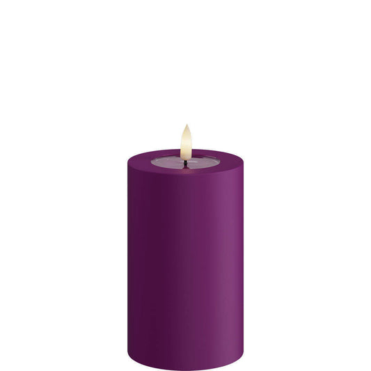 Led-kynttilä ulkokäyttöön Violetti (Violet) halk. 7,5 cm