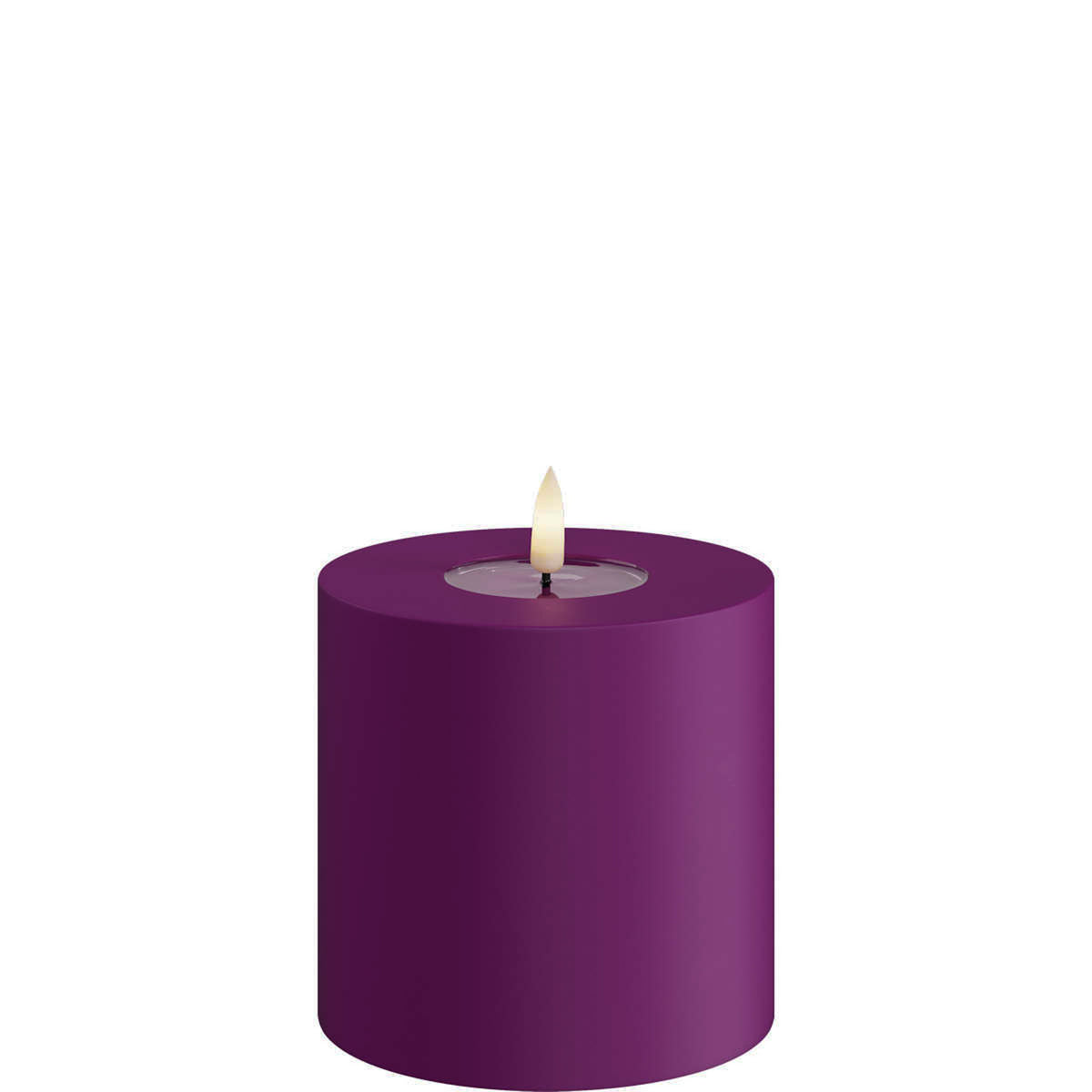 Led-kynttilä ulkokäyttöön Violetti (Violet) halk. 10 cm