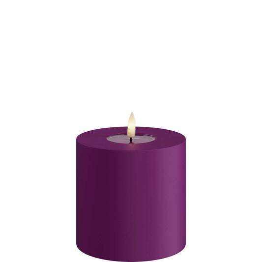 Led-kynttilä ulkokäyttöön Violetti (Violet) halk. 10 cm