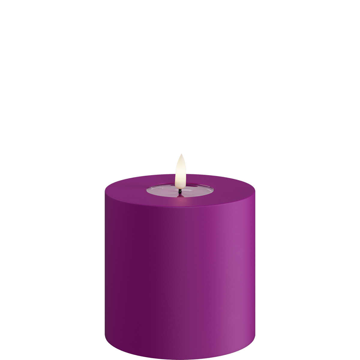 Led-kynttilä ulkokäyttöön Violetti (Violet) halk. 10 cm