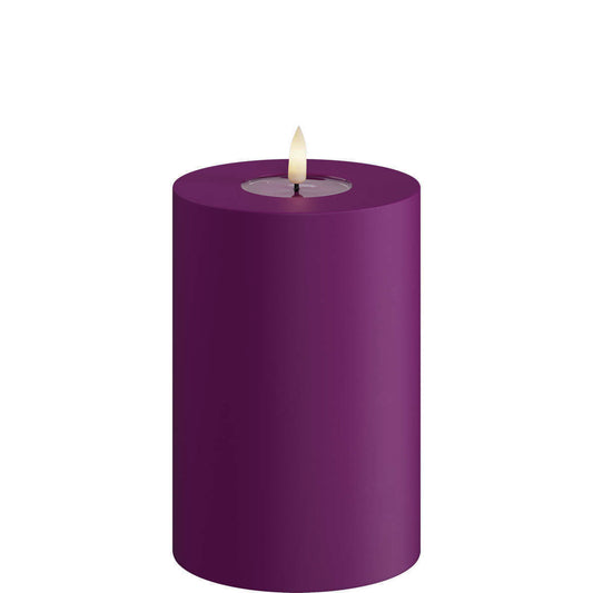 Led-kynttilä ulkokäyttöön Violetti (Violet) halk. 10 cm