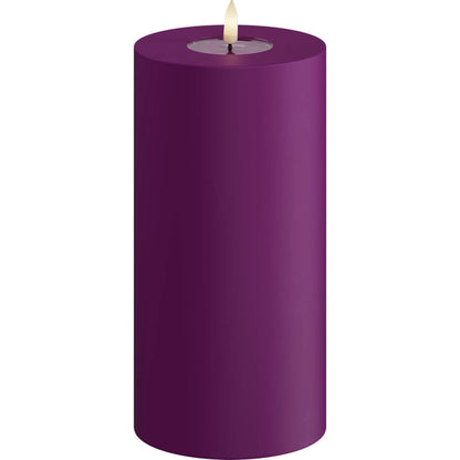 Led-kynttilä ulkokäyttöön Violetti (Violet) halk. 10 cm