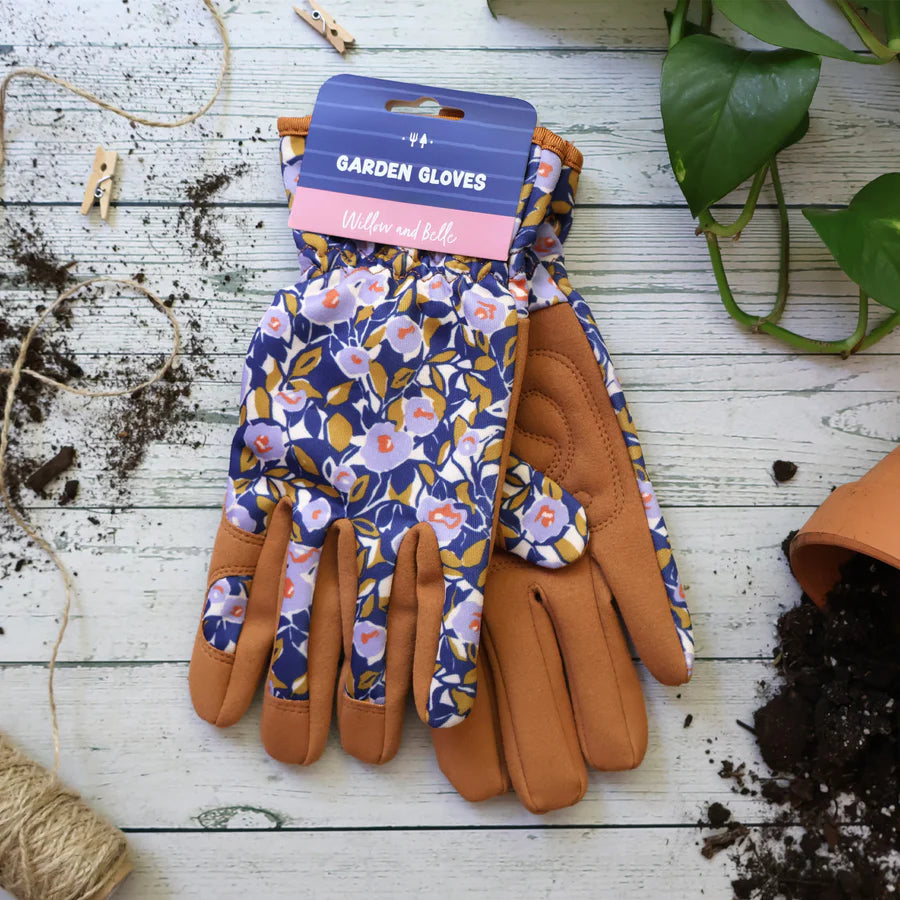 Puutarhakäsineet Floral violetti