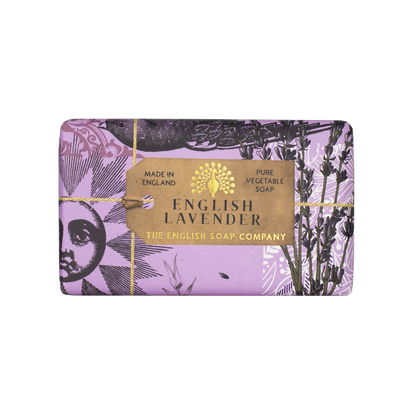 Nestesaippua, käsivoide ja palasaippua lahjalaatikko laventeli - English Lavender