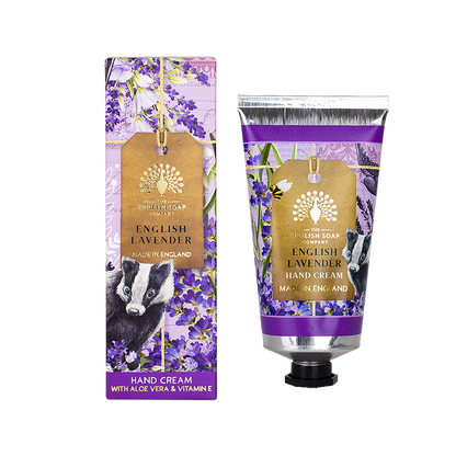Palasaippua, käsivoide ja saippuapussi lahjalaatikko laventeli - English Lavender