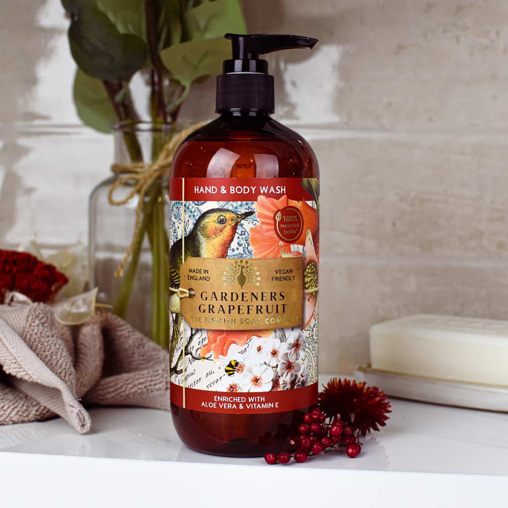 Puutarhurin nestesaippua - Gardeners Pink Grapefruit  Hand and Body Wash 500 ml