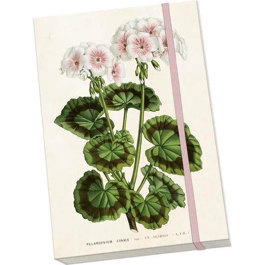 Muistivihko Valkoinen pelargoni A5