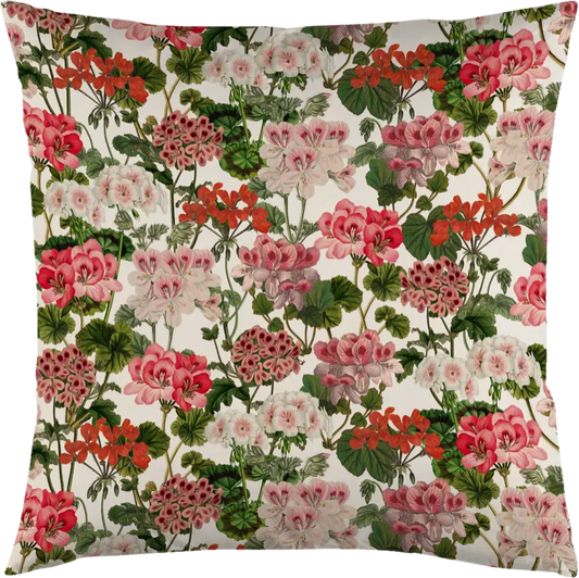 Tyynynpäällinen Pelargonit  50 x 50 cm