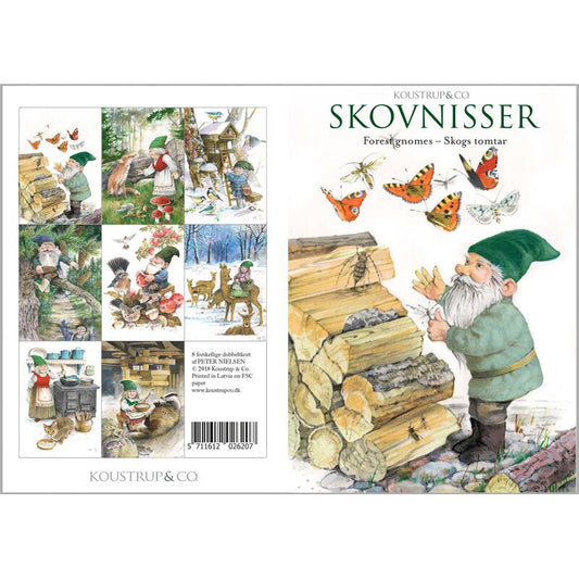 Postikortit Metsätontut - Forrest Gnomes 8 kpl