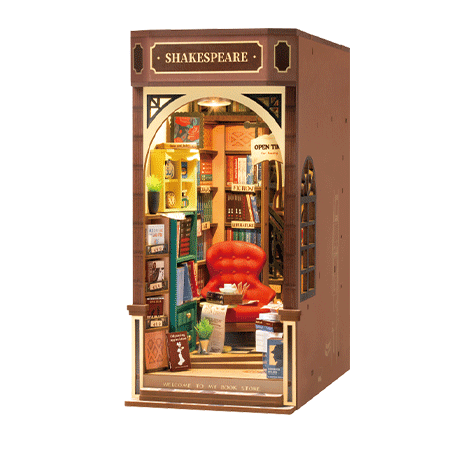 DIY Minimaailma kirjahyllyyn - Bookstore Book Nook