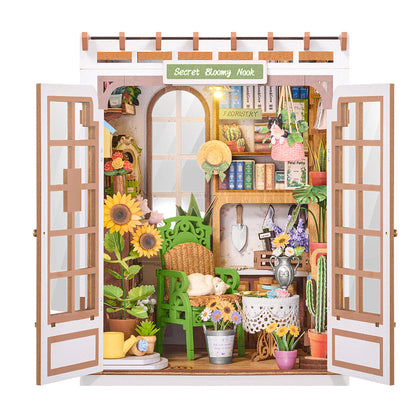 DIY minimaailma kirjahyllyyn - Bloomy Nook Book Nook