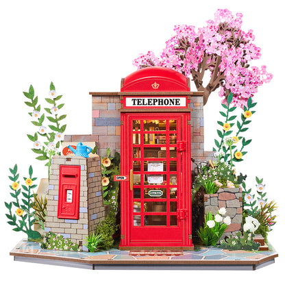 Blossom Book Blooth - Kukkiva puhelinkoppikirjasto - koottava DIY miniatyyri