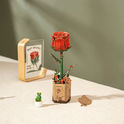 DIY Kukka Punainen ruusu - Red Rose