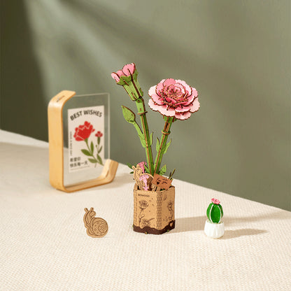 DIY Kukka Vaaleanpunainen neilikka - Pink Carnation