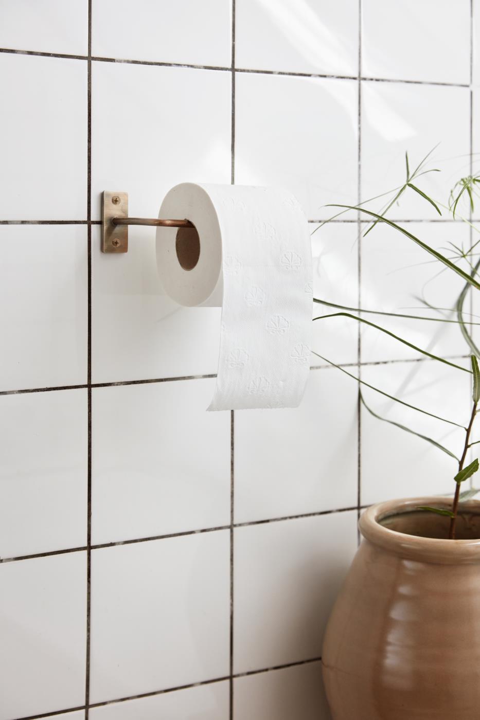 WC-paperiteline messinginvärinen metalli