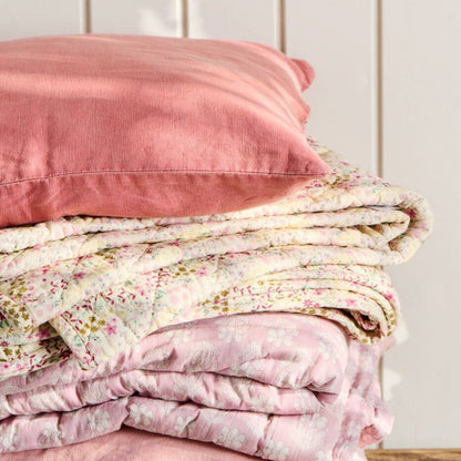 Paksu täkki Cathy - kukkakuvio roosa