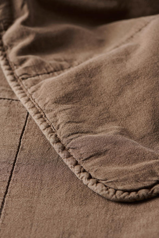 Torkkupeitto - Vintage quilt kivipesty 130 x 180 cm Ruskea - Truffle