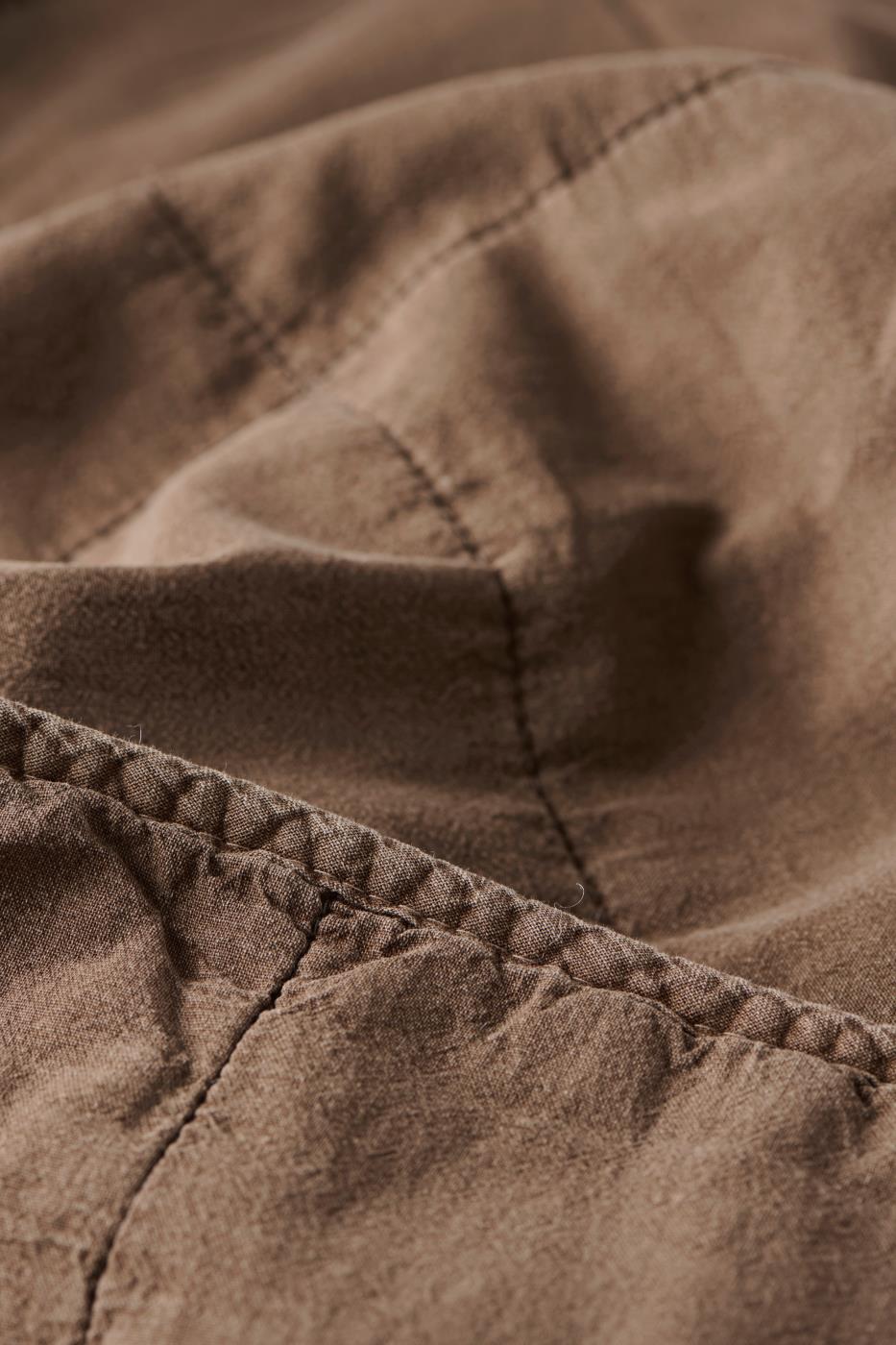 Torkkupeitto - Vintage quilt kivipesty 130 x 180 cm Ruskea - Truffle