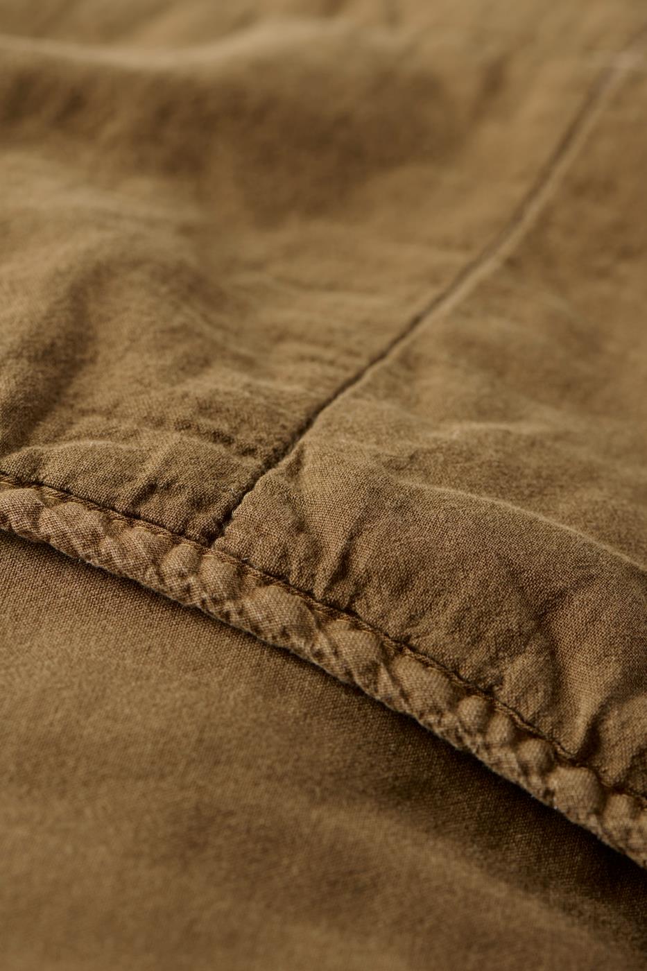 Torkkupeitto - Vintage quilt kivipesty 130 x 180 cm Okra - Ochre Green