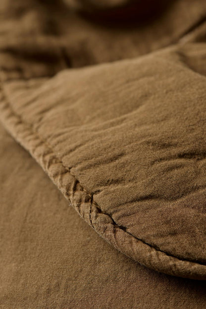 Torkkupeitto - Vintage quilt kivipesty 130 x 180 cm Okra - Ochre Green