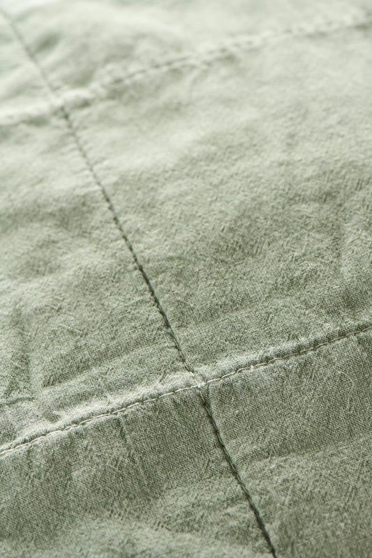 Torkkupeitto - Vintage quilt kivipesty 130 x 180 cm Vaaleanvihreä - Pistachio
