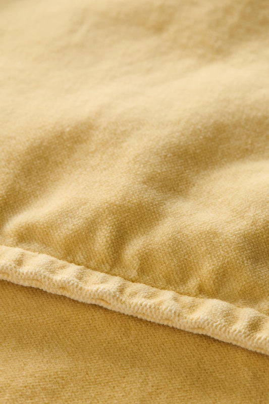 Samettityynynpäällinen Vintage – kuluneen näköinen Keltainen - Lemon drop 50 x 50 cm