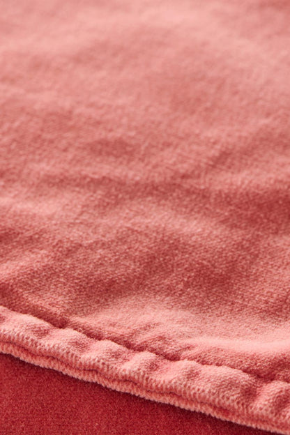 Samettityynynpäällinen Vintage – kuluneen näköinen Meloninpunainen - Melon 50 x 50 cm