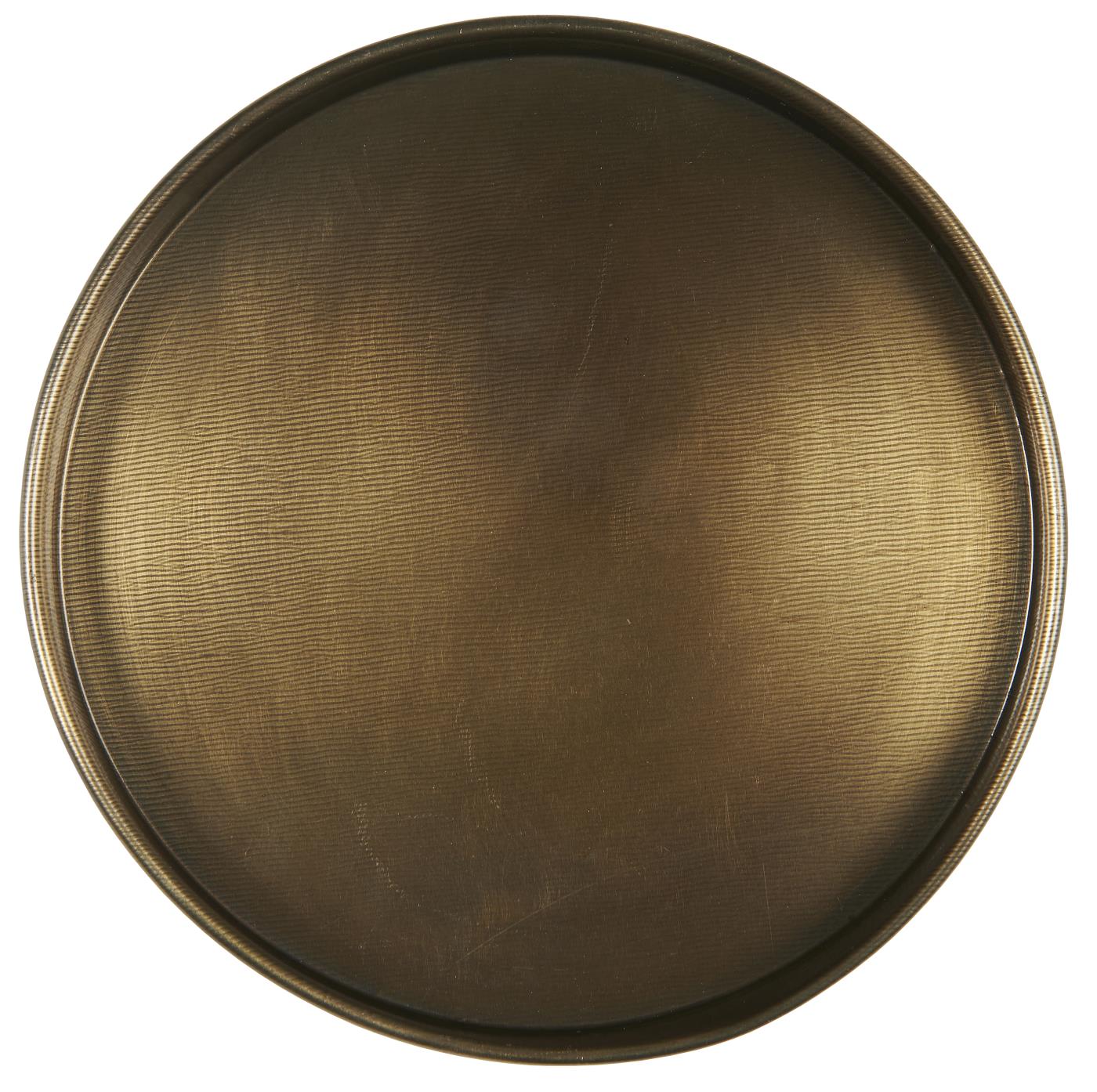 Metallitarjotin antiikkimessinki halkaisija 16 cm