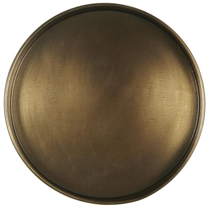 Metallitarjotin antiikkimessinki halkaisija 16 cm