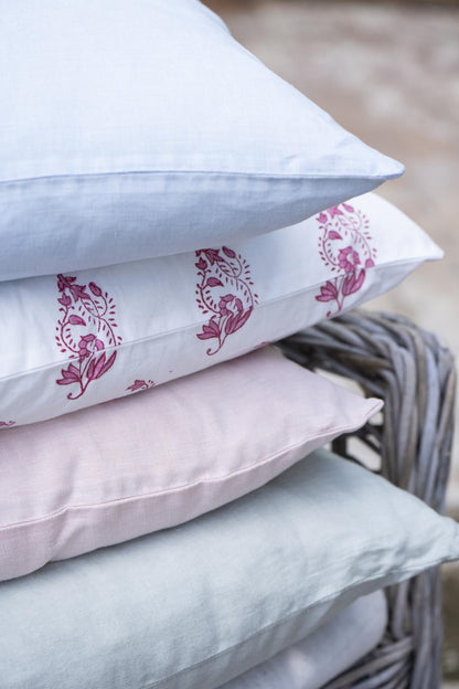 Pellavatyynynpäällinen Vaaleanpunainen - Rose Shadow  50 x 50 cm