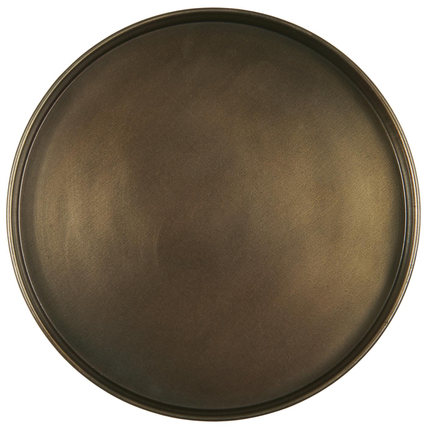 Metallitarjotin antiikkimessinki halkaisija 19 cm