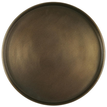 Metallitarjotin antiikkimessinki halkaisija 19 cm