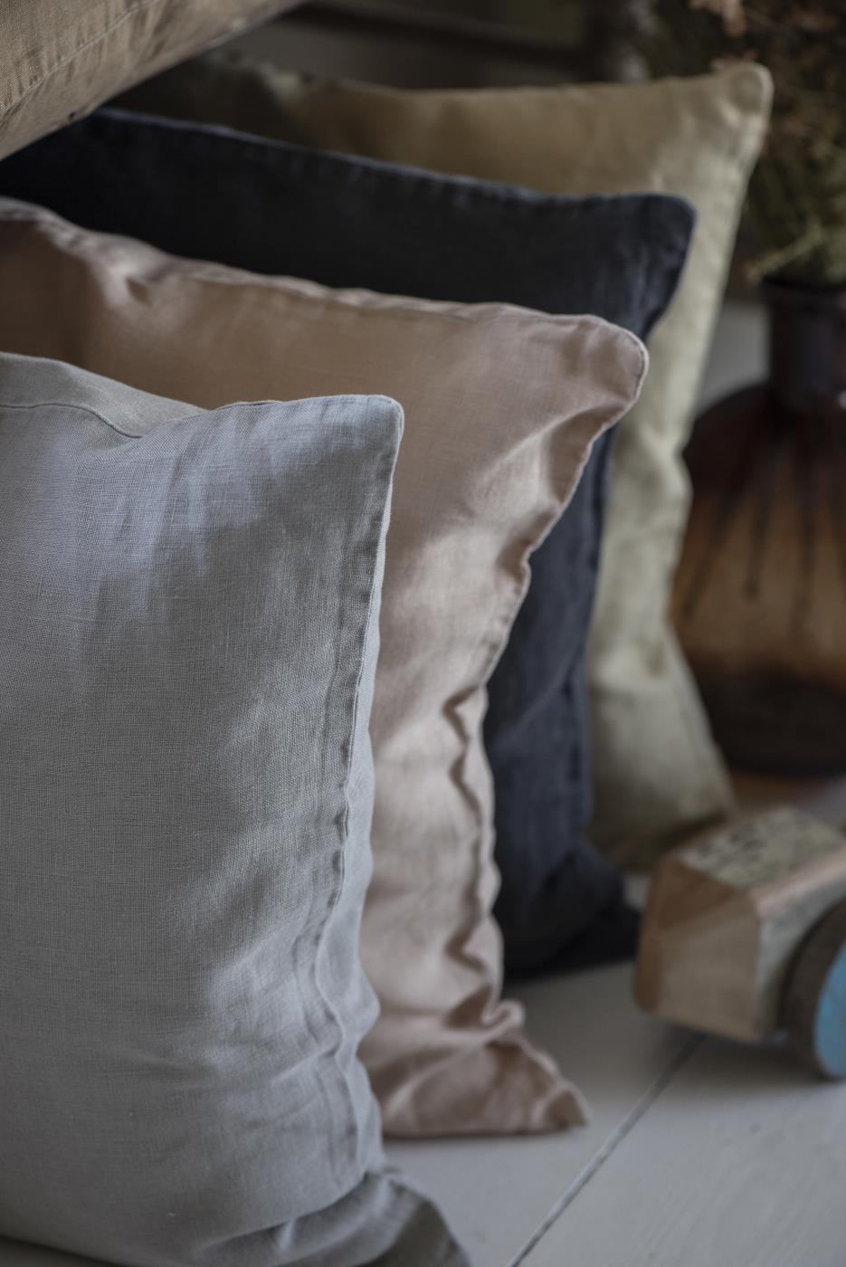 Pellavatyynynpäällinen Pellavabeige - Linen 50 x 50 cm