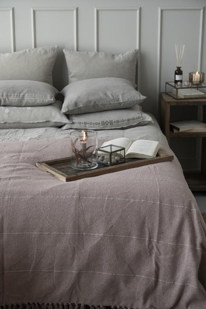 Pellavatyynynpäällinen Pellavabeige - Linen 50 x 50 cm