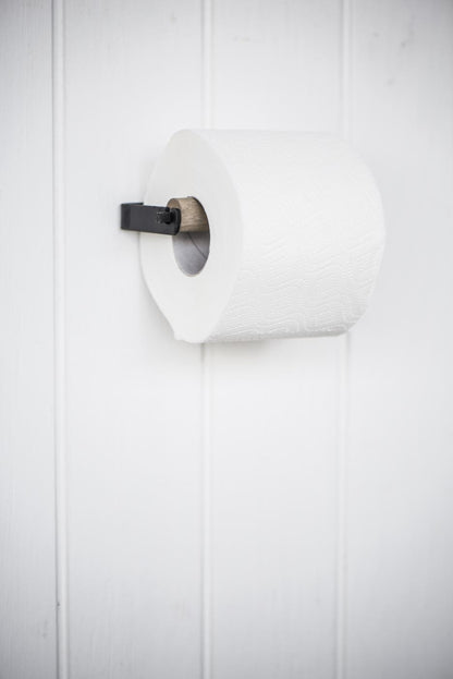 WC-paperiteline seinälle puinen / musta