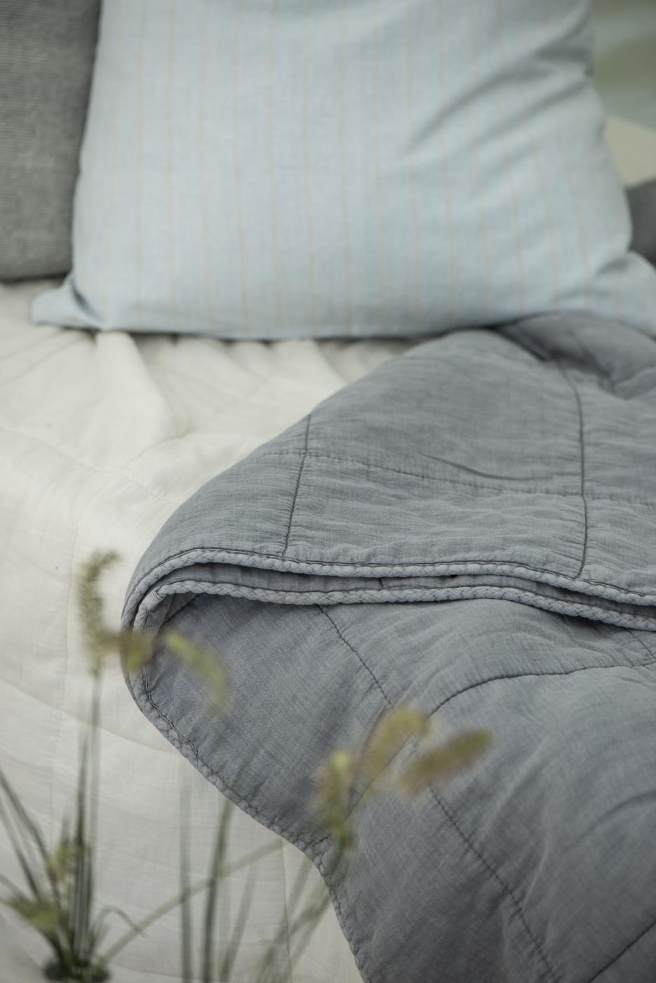 Päiväpeitto - Vintage quilt kivipesty 240 x 240 cm Luonnonvalkoinen - Butter Cream