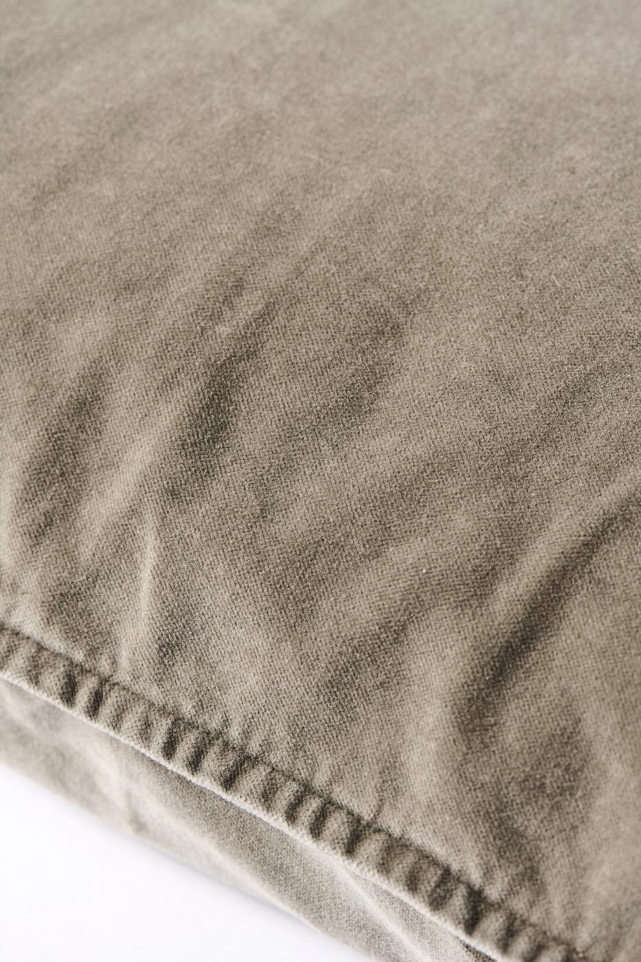 Samettityynynpäällinen Vintage - kuluneen näköinen Vaaleanruskea - Linen 50 x 50 cm