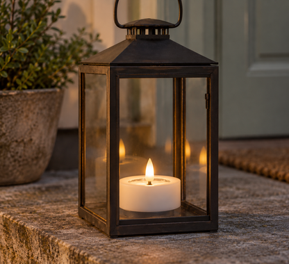Matala Led-kynttilä / jumbotuikku ulkokäyttöön Valkoinen halk. 6,5 cm, 2 kpl setti