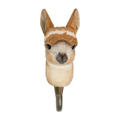 Käsin veistetty seinäkoukku Alpakka