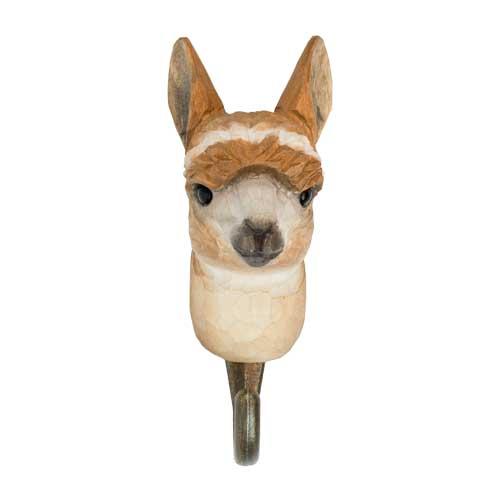 Käsin veistetty seinäkoukku Alpakka