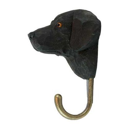 Käsin veistetty seinäkoukku Labradorinnoutaja