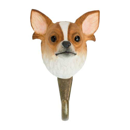 Käsin veistetty seinäkoukku Chihuahua