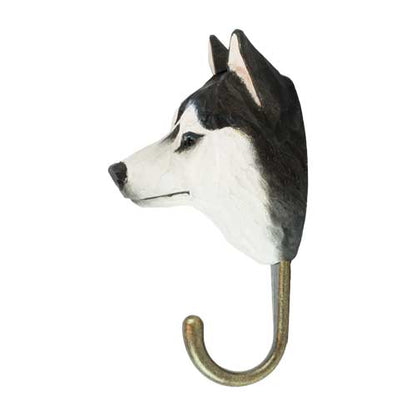 Käsin veistetty seinäkoukku Siperienhusky