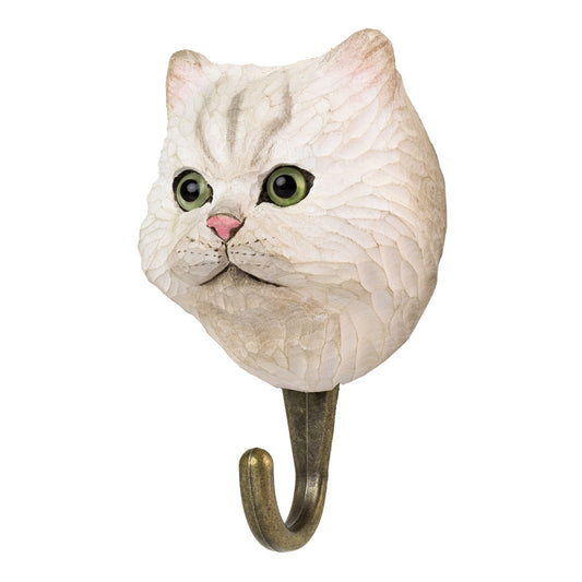 Käsin veistetty seinäkoukku Kissa Persialainen - Persian Cat