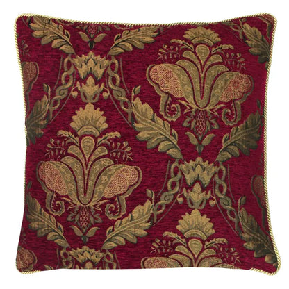 Tyynynpäällinen Jacquard chenille Burgundy 45 x 45 cm